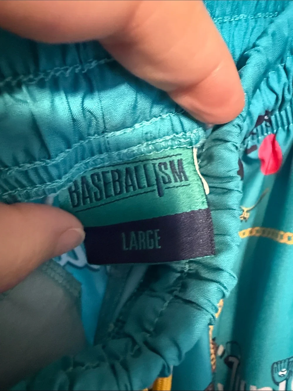Baseballism Kids Ken Griffey Jr Shorts Teal Graphic Shorts Large